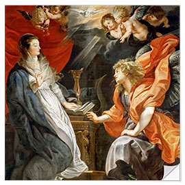 Självhäftande poster Annunciation to Mary