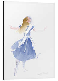 Aluminium print Alice in Wonderland