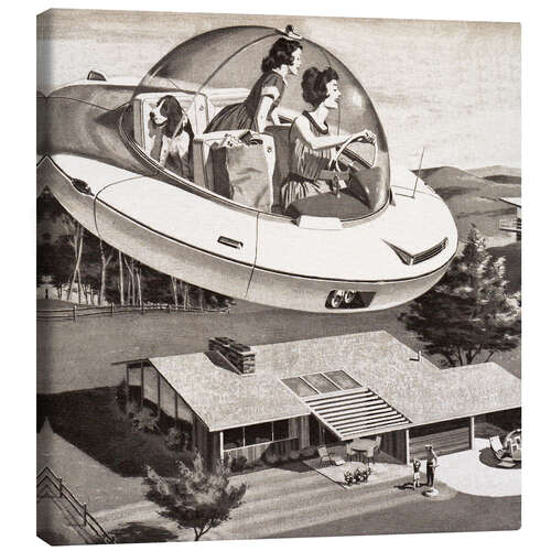 Canvas print Vintage UFO