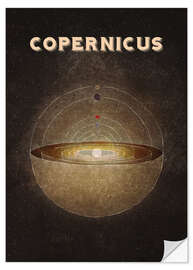 Selvklæbende plakat Copernicus