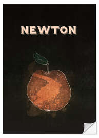 Sticker mural Newton