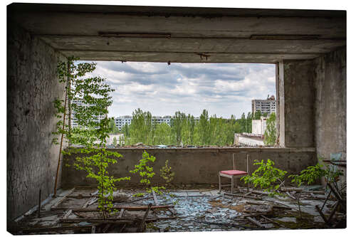 Canvastavla View to Pripyat