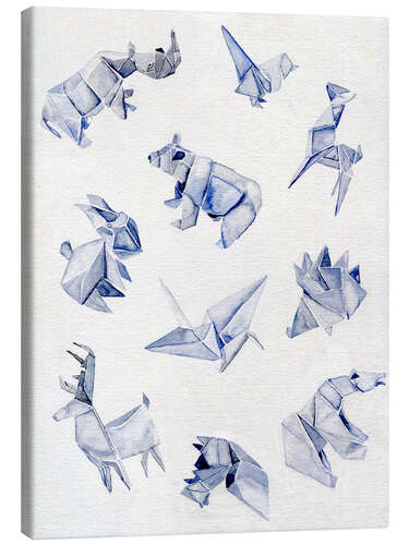 Canvas print Origami animals