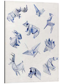 Magnettafel Origami Tiere