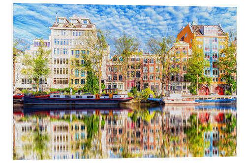 Foam board print Amsterdam painting