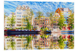 Foam board print Amsterdam painting