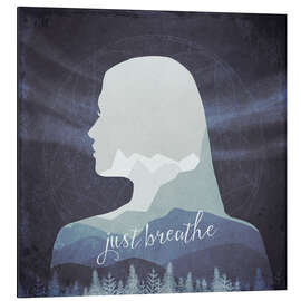 Magnettafel Just Breathe - Einfach durchatmen