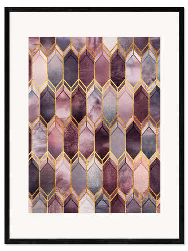 Framed art print Dreamy Stained Glass
