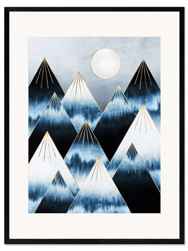 Plakat artystyczny premium w ramie Frost Mountains