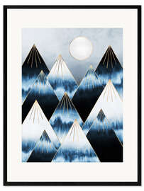 Plakat artystyczny premium w ramie Frost Mountains