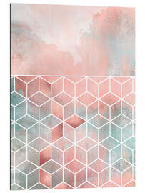 Gallery print Rose Clouds And Cubes