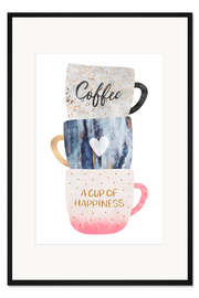 Gerahmter Kunstdruck A cup of happiness