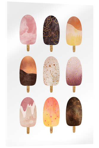 Acrylic print Pretty Popsicles