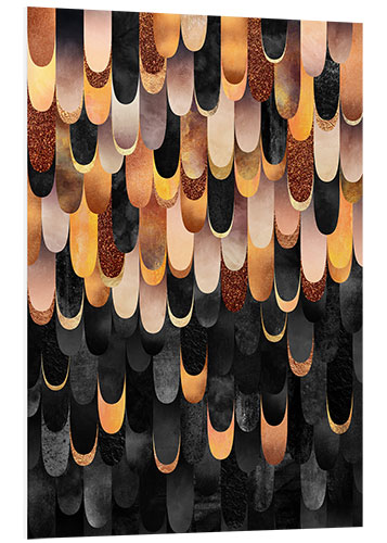 Cuadro de PVC Feathered Copper And Black