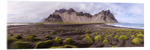 Acrylic print Vestrahorn mountain panorama, Iceland