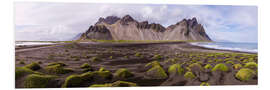 Foam board print Vestrahorn mountain panorama, Iceland