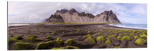 Tableau en plexi-alu Vestrahorn mountain panorama, Iceland