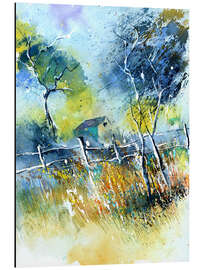 Magnettafel Der Zaun an der Wiese