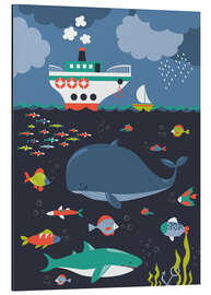 Magnettafel Das Leben unter Wasser