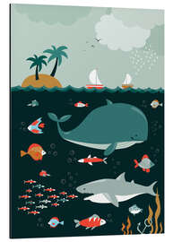 Magnettafel Die Welt unter Wasser