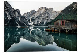 Foam board print Lago di Braies - Lake Braies