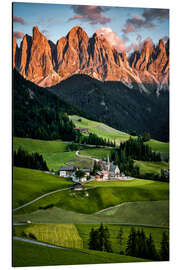 Aluminium print South Tyrol, Italy, Dolomites