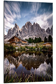 Stampa su alluminio Geisleralm South Tyrol, Italy