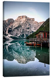 Leinwandbild Pragser Wildsee, Südtirol, Italien