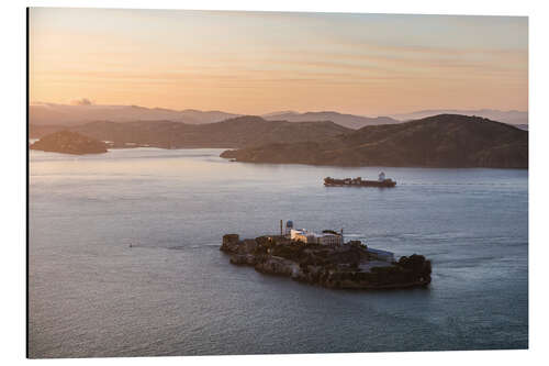 Tableau en aluminium Alcatraz island in the bay of San Francisco