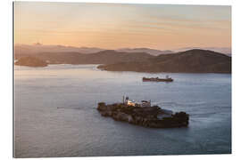 Tableau en plexi-alu Alcatraz island in the bay of San Francisco