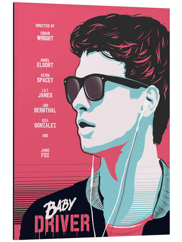 Aluminium print Baby Driver