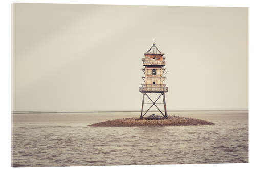 Quadro em acrílico Lighthouse Ober Eversand, Kormoranturm