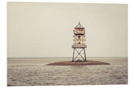 Tableau en PVC Lighthouse Ober Eversand, Kormoranturm