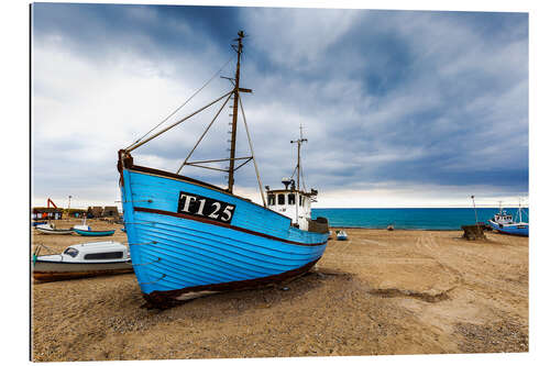 Gallery print Ships at the beach of Vorupoer