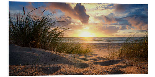 Foam board print Baltic beach