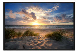 Gerahmter Kunstdruck Ostsee Weststrand