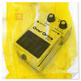 Wandsticker Effekt-Pedal