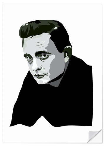 Muursticker Johnny Cash