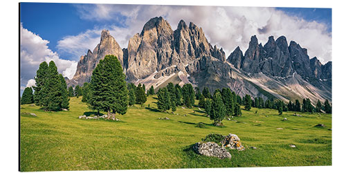 Aluminium print Summer in the Dolomite Alps