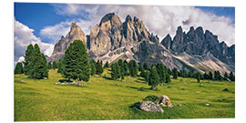 Foam board print Summer in the Dolomite Alps