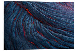 Magnettafel Glühender Lavafluss auf Big Island, Hawaii