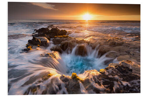 PVC-taulu Pools of Paradise during Sunset at the Coast of Hawaii (Big Island)