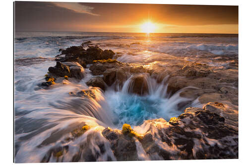 Galleriprint Pools of Paradise during Sunset at the Coast of Hawaii (Big Island)