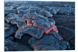 Tableau en plexi-alu Lava Field on Big Island, Hawaii