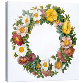 Canvas print Wreath of wild roses