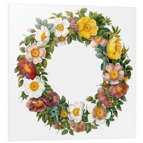 Cuadro de PVC Wreath of wild roses