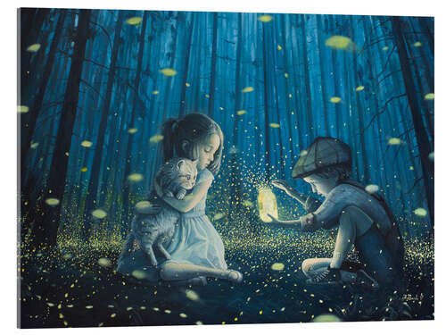 Tableau en verre acrylique La lanterne magique