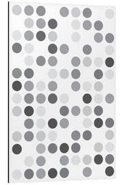 Magnettafel Grau auf Weiß