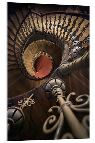 Galleritryck Spiral ornamented staircase