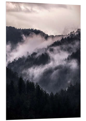 Foam board print Smoky mountains